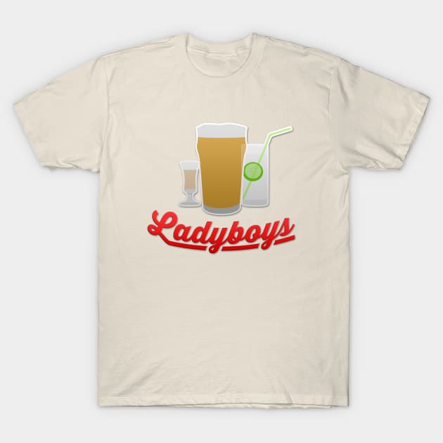 Alan Partridge - Ladyboys T-Shirt by sonof8bit